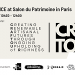 Conference at Salon du Patrimoine in Paris, CRAFTOUR: Creating Renewable Artisanal Futures Through Ongoing Upholding of Richness